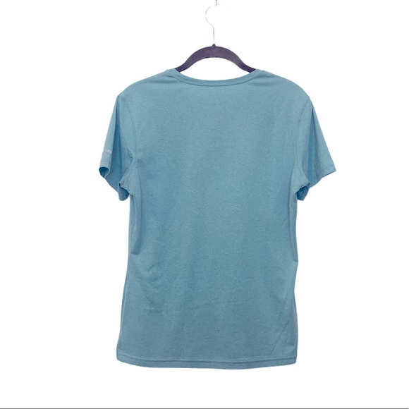 Brooks Running Distance Graphic Technical Tee Blue - Picture 12 of 13